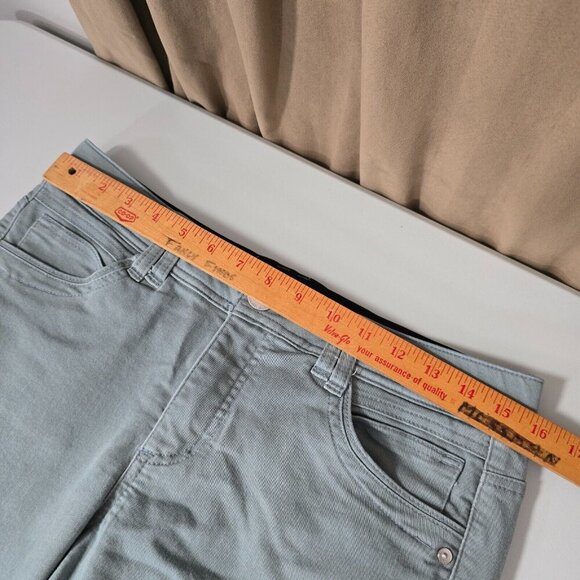 Democracy Women’s 8 Green Ab Technology Skinny Pants Stretch Soft Neutral - Picture 7 of 12